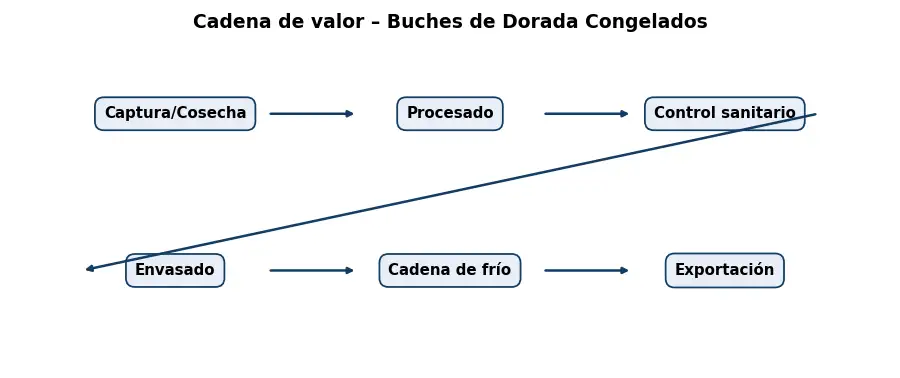 Esquema: cadena de valor en el sector Alimentacion