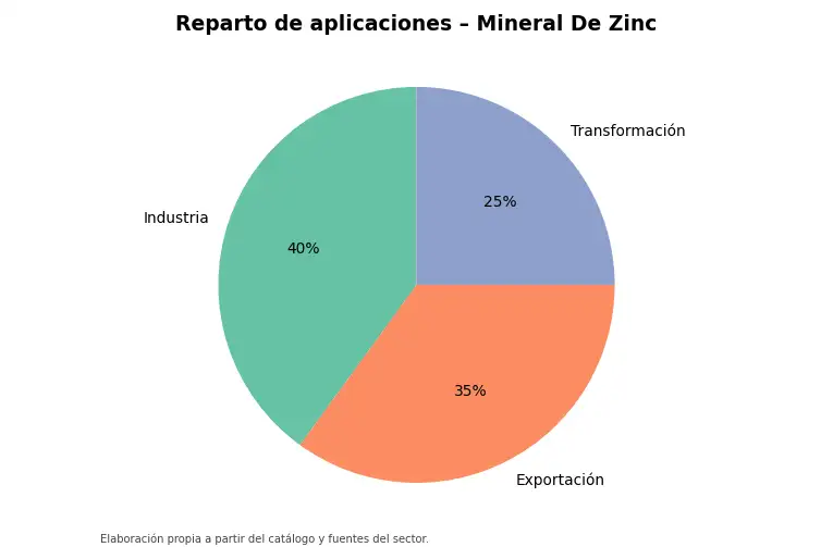 Gráfico: reparto orientativo de aplicaciones