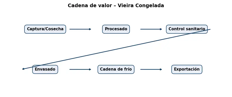 Esquema: cadena de valor en el sector Alimentacion